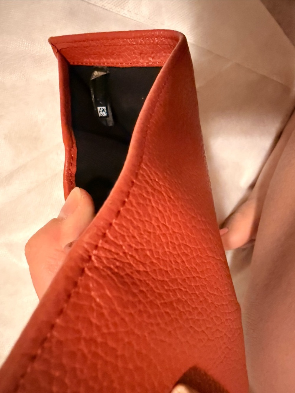 See By Chloé Rust Red Pebbled Leather Short Wallet - Picture 8 of 10